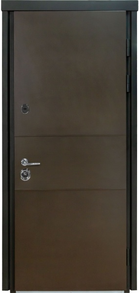 Двері вхідні Булат Термо House-703 венге темний 2050x850 мм праві