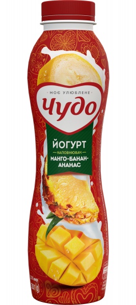 Йогурт з наповнювачем фруктовим 