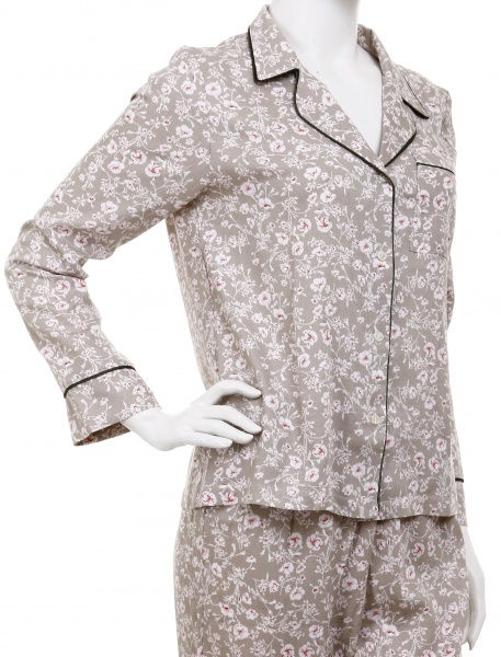 Жакет Trio женский Bize принт цветы р. XXL оливковый