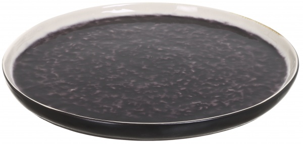 Блюдо круглое Glaze Anthracite 32 см 2 сорт Bella Vita 