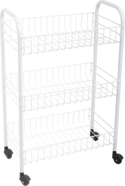 Етажерка 3-ох рівнева біла SIENA 630x410x230 мм білий 