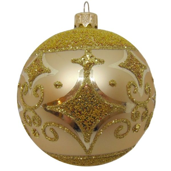 Шар новогодний d80 звезда 