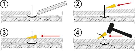 Клины Vorel 04718 300 шт.