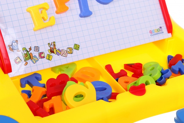 Доска магнитная Huamei магнитная Learning case 36.6х4.9х30 см с набором красно-желтая HM1113A