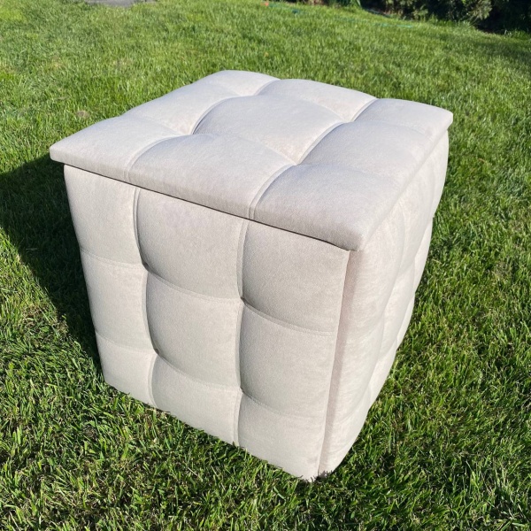 Пуф-трансформер з бежевого велюру 5 в 1 бежевий 