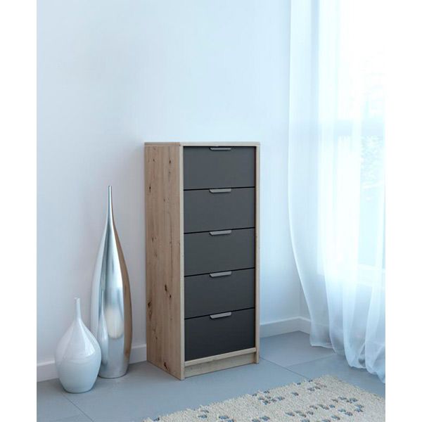 Комод Canyon CN 7 дуб артісан/антрацит 