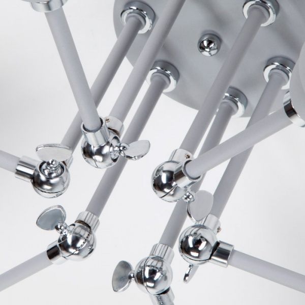 Люстра стельова Strotskis Nigella 6x60 Вт E27 сірий/металік 70052/6 