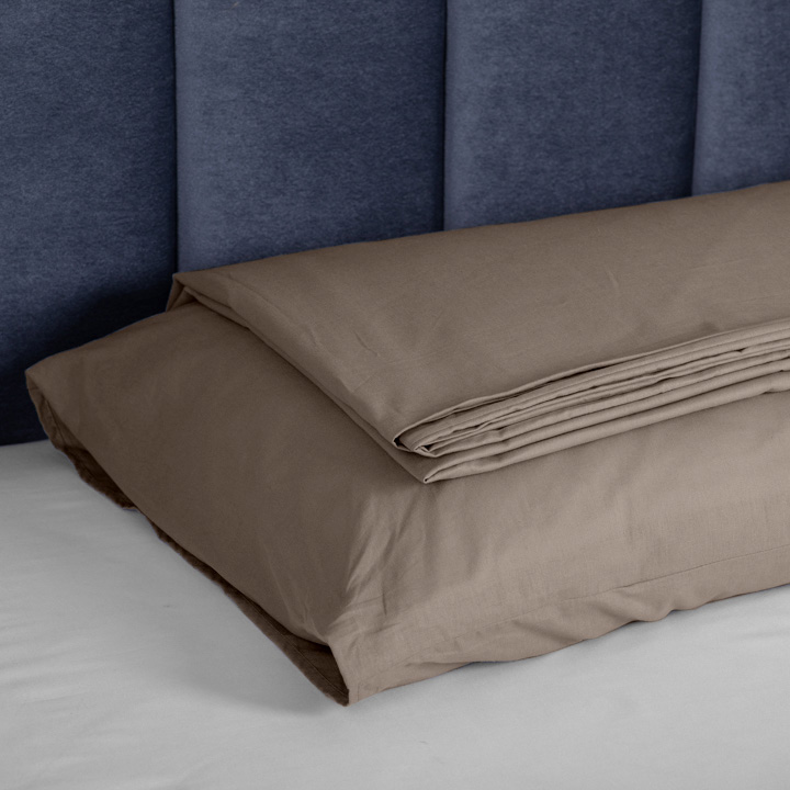 Комплект постельного белья Mono семейный мокко Luna