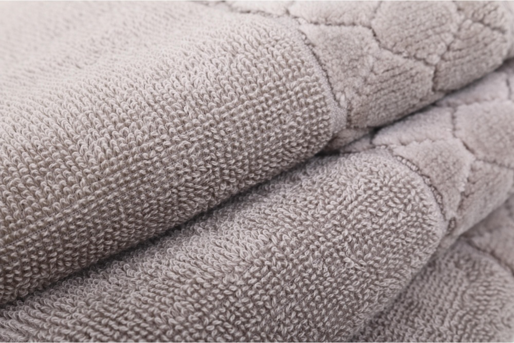 Рушник махровий VELOUR CELLS 33x50 см тауп La Nuit