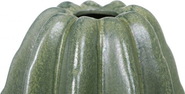 Ваза фаянсовая Cactus 17х50 см зеленый Jomaze