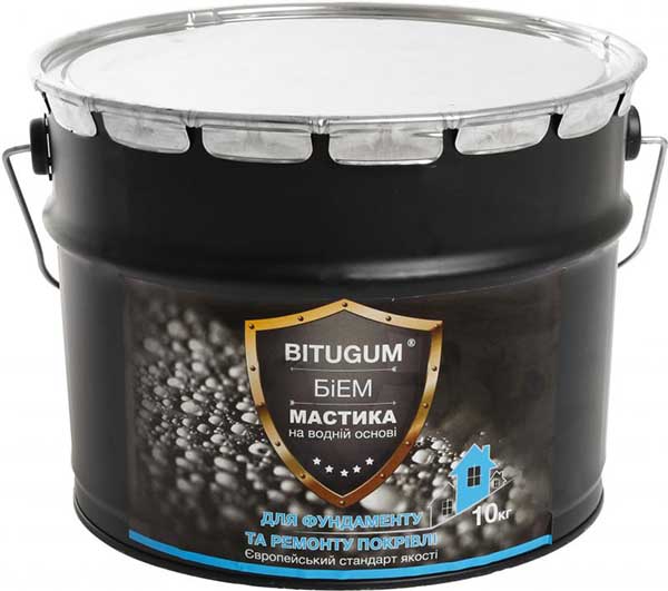 Мастика бітумно-емульсійна Izofast Bitugum БІЕМ 10 кг