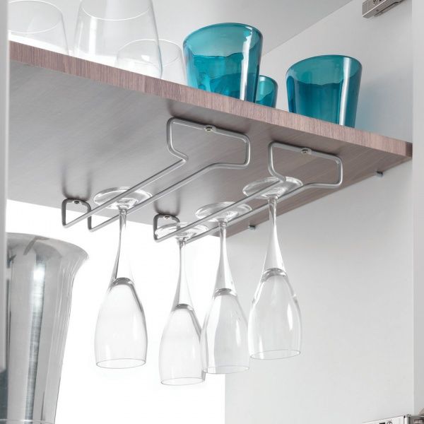 Бокалодержатель потолочный Metaltex 364922 Rail металлический