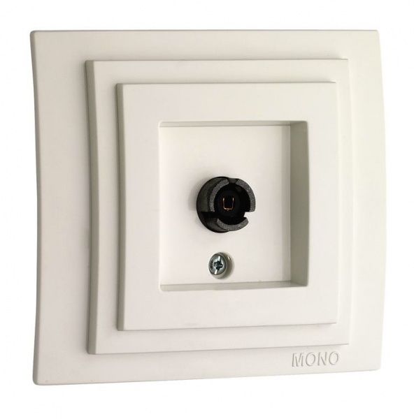 Розетка TV проходная Mono Larissa крем 103-171705-137