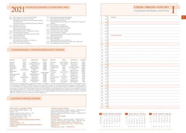 Щоденник А5 Destiny 2021 зелений Leo Planner