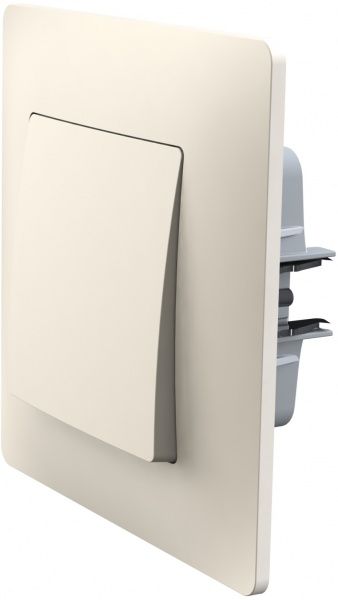 Переключатель перекрестный одноклавишный Plank Electrotechnic Classic/Nordic без подсветки 10 А 220В слоновая кость PLK0311131