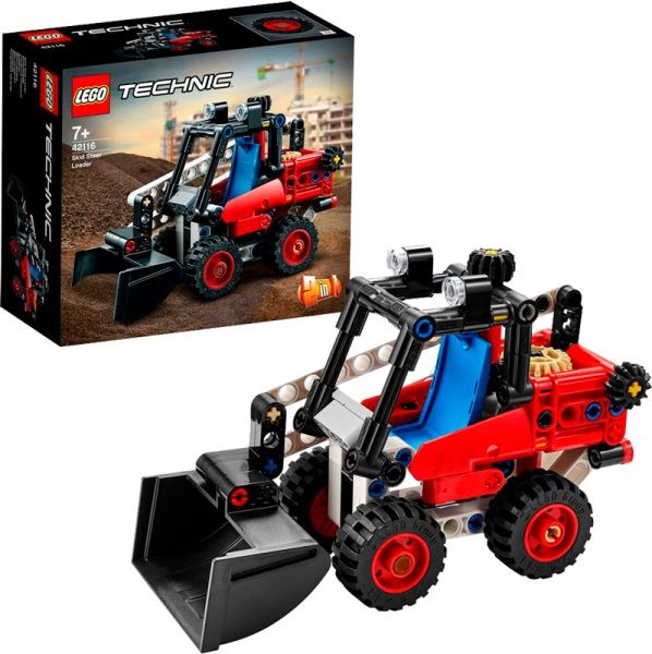 Конструктор LEGO Technic Міні-навантажувач з бортовим поворотом 42116