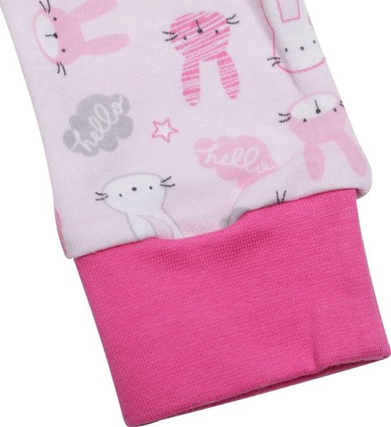 Штани для новонароджених Baby Veres Hello Bunny р.68 рожевий 