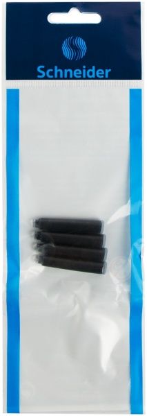 Набор патронов для перьевой ручки, черные, 4 шт. S12247 Schneider 