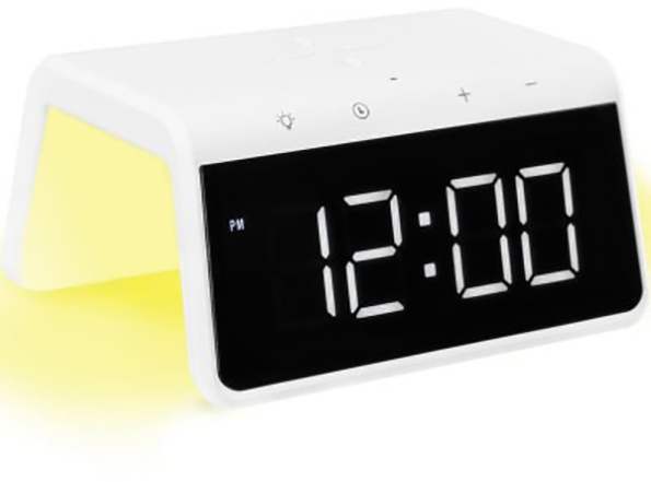 Годинник настільний Pro Smart Desktop Clock Time Bridge GP-SDC01 + бездротова зарядка Gelius