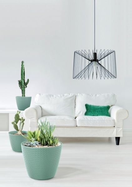 Горшок пластиковый Prosperplast Splofy круглый 11,5л шалфей (16000-623) 