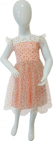 Платье Mevis р.110 персиковый 