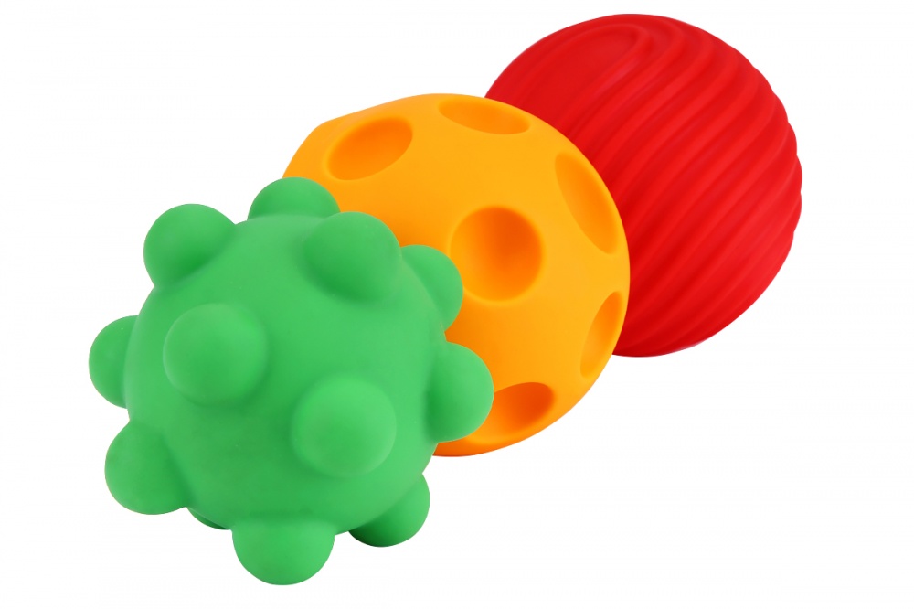 Ігровий набір для ванної ТехноК Текстурні м'ячики різних кольорів 8966