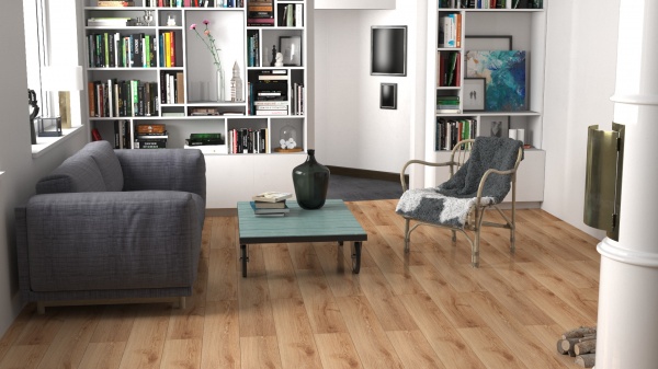 Ламинат виниловый (SPC) EMERGO Home Inspire 4V дуб madryt 4 мм 