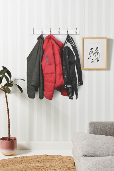 Гачки на планці VI тип 1+1 нікель/білий