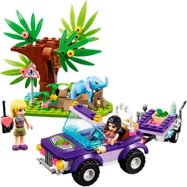 Конструктор LEGO Friends Джунгли: спасение слонёнка 41421