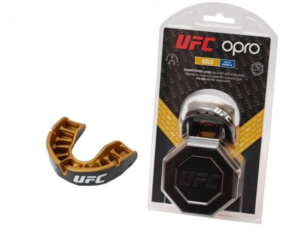 Капа Opro UFC_Junior-Gold_Black р. універсальний 