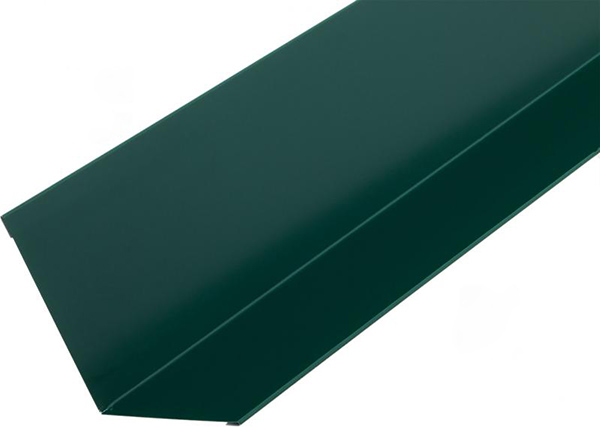 Планка примыкания глянцевая Европрофиль RAL 6005 зеленая