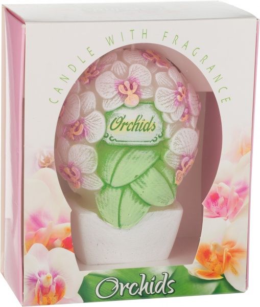 Свічка Букет з орхідеями 14,5 см Bartek Candles