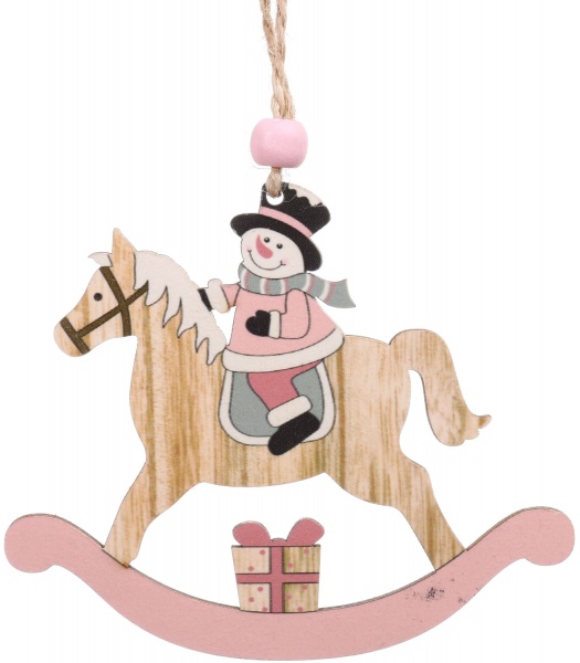 Декорація-підвіска рожева 8х1х10 см DH8047810 