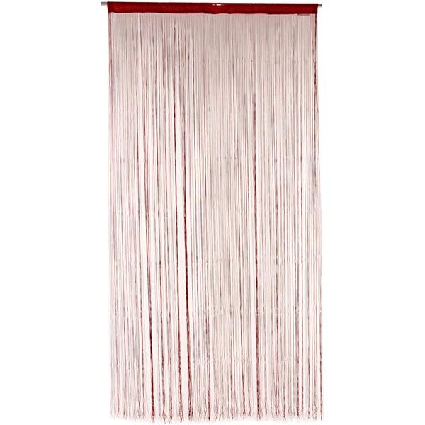 Штора-нитки Underprice Stripe бордовая 90x280 см