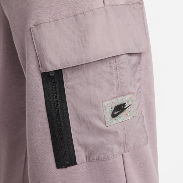 Брюки Nike W NSW CARGO FLC PANT SU DX2323-531 р. S фиолетовый
