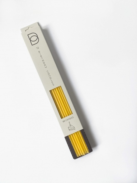 Свічки для торта narcissus 25 см 12 шт.