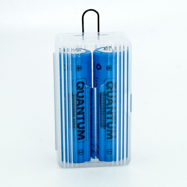 Аккумулятор Quantum Li-ion NCM18650 3000mAh 1С с клеммным выступом 18650 2 шт. (NCM18650TT/3000-PB2)