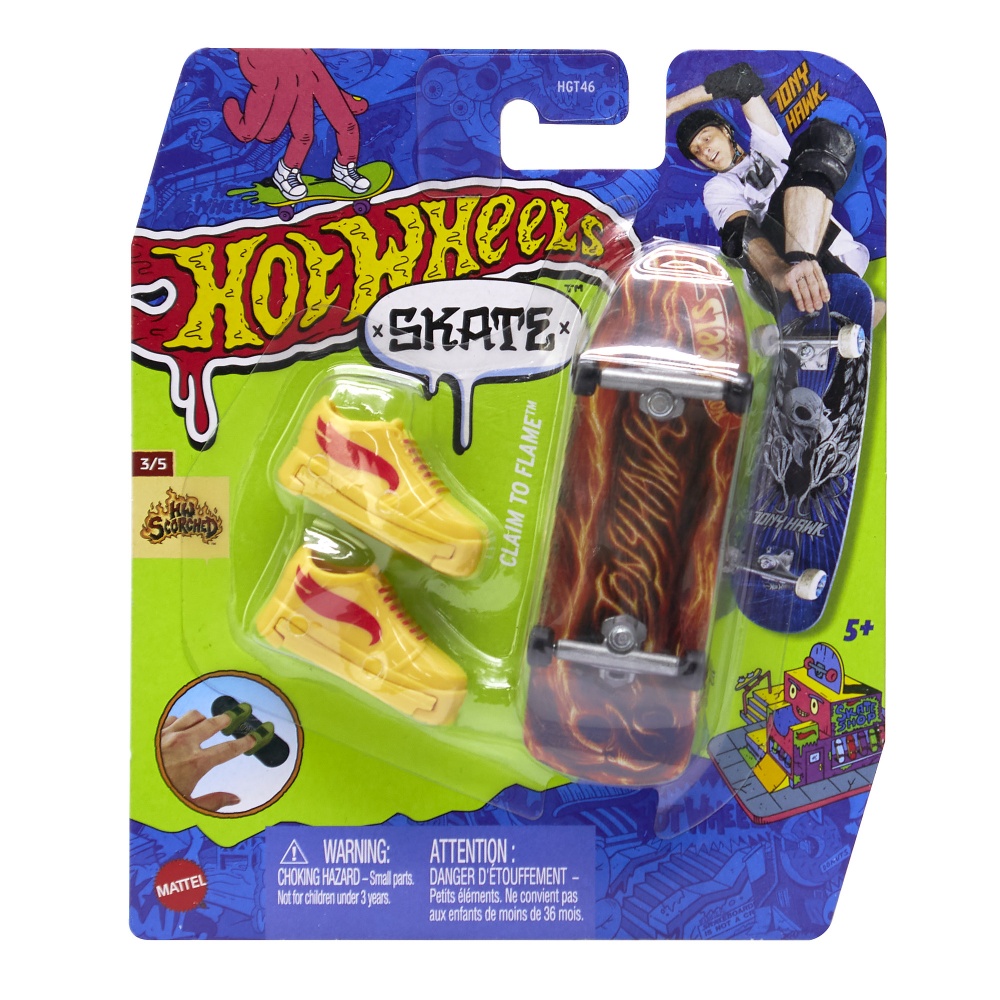 Игровой набор Hot Wheels Скейт и обувь для пальчиков (в асс.) HGT46