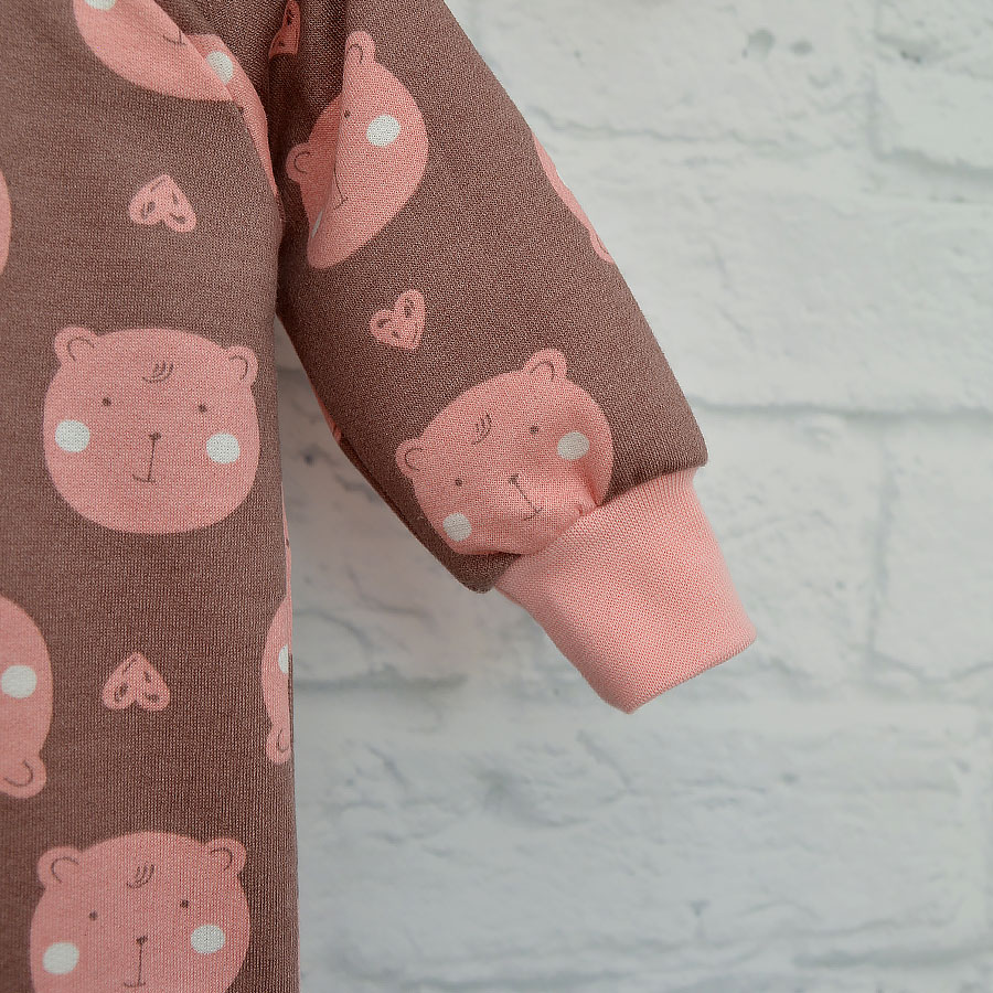 Ромпер-реглан для дівчинки Blanka Барні р.68-74 коричневий 110572