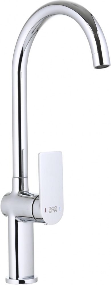 Смеситель для кухни ScandiSPA Lofn хром