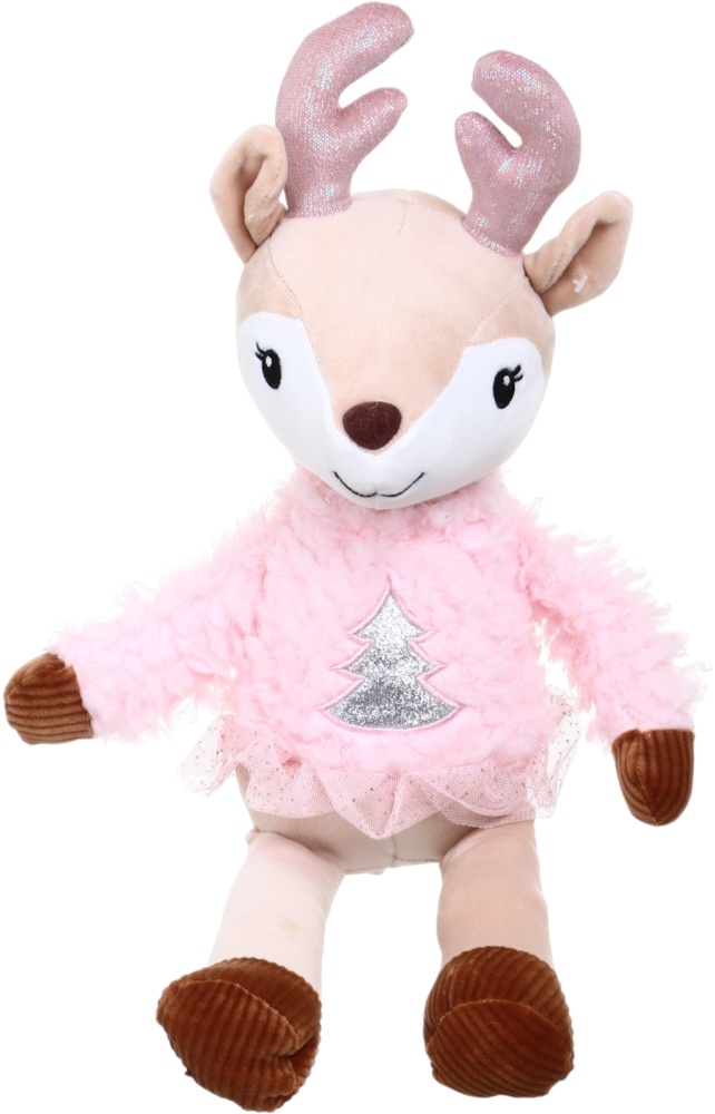 М'яка іграшка HW плюшева Різдвяна оленя Різ рожевий DT210699