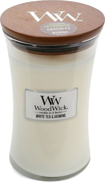 Свеча ароматическая Woodwick Large White Tea & Jasmine 609г 