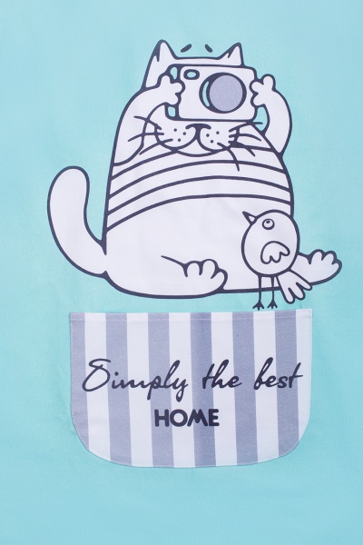 Фартук Котик 66х82 см ментол La Nuit