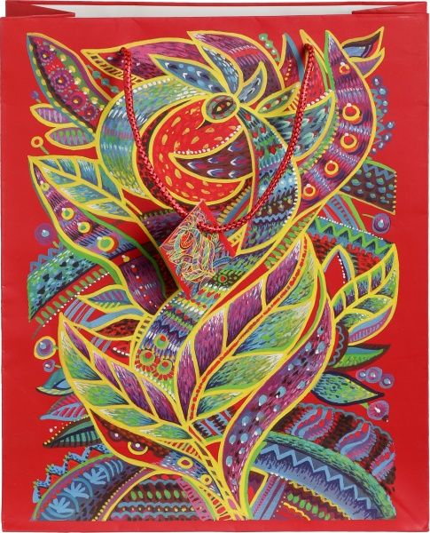 Пакет паперовий Чарівна птаха 23x18x10