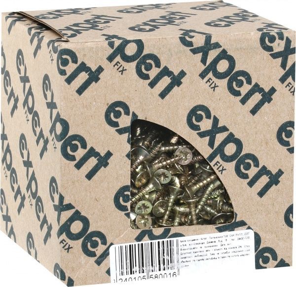 Шуруп універсальний потайна головка жовтий цинк 3,5x16 мм 1000 шт. жовтий цинк Expert Fix