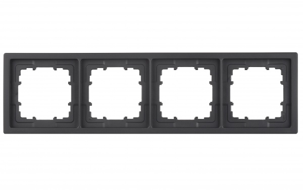 Рамка четырехместная Siemens Style антрацит коссо 5TG13240AC
