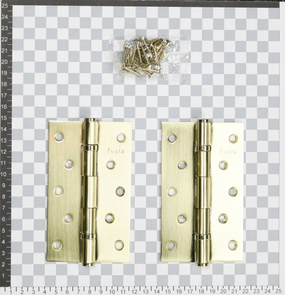 Петля универсальная Fuxia 125x31x3 мм матовая латунь 2 шт