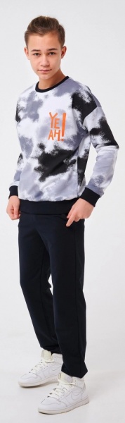 Штаны для мальчиков Smil 115523 р.152 черный 