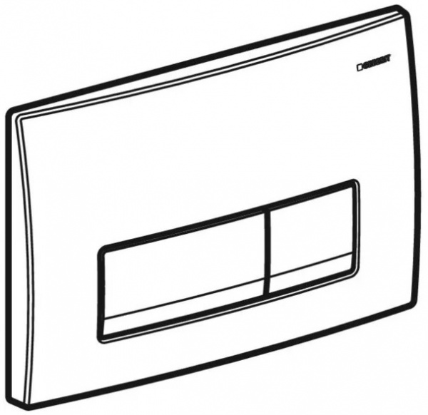 Кнопка смыва Geberit Delta50 Матовий хром (115.119.46.1)