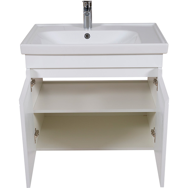 Тумба подвесная Aqua Rodos Омега з умивальником Frame 70 см белая АР000040333